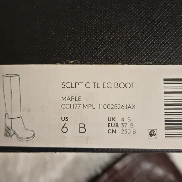 Women's Coach Boot Sculpted C Tall Maple NWT 6 - Picture 13 of 15